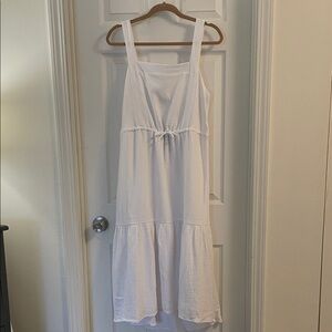 Gibson White Midi Dress